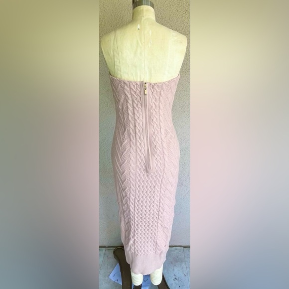 Elegant Sweater Peach Dress - Picture 2 of 2